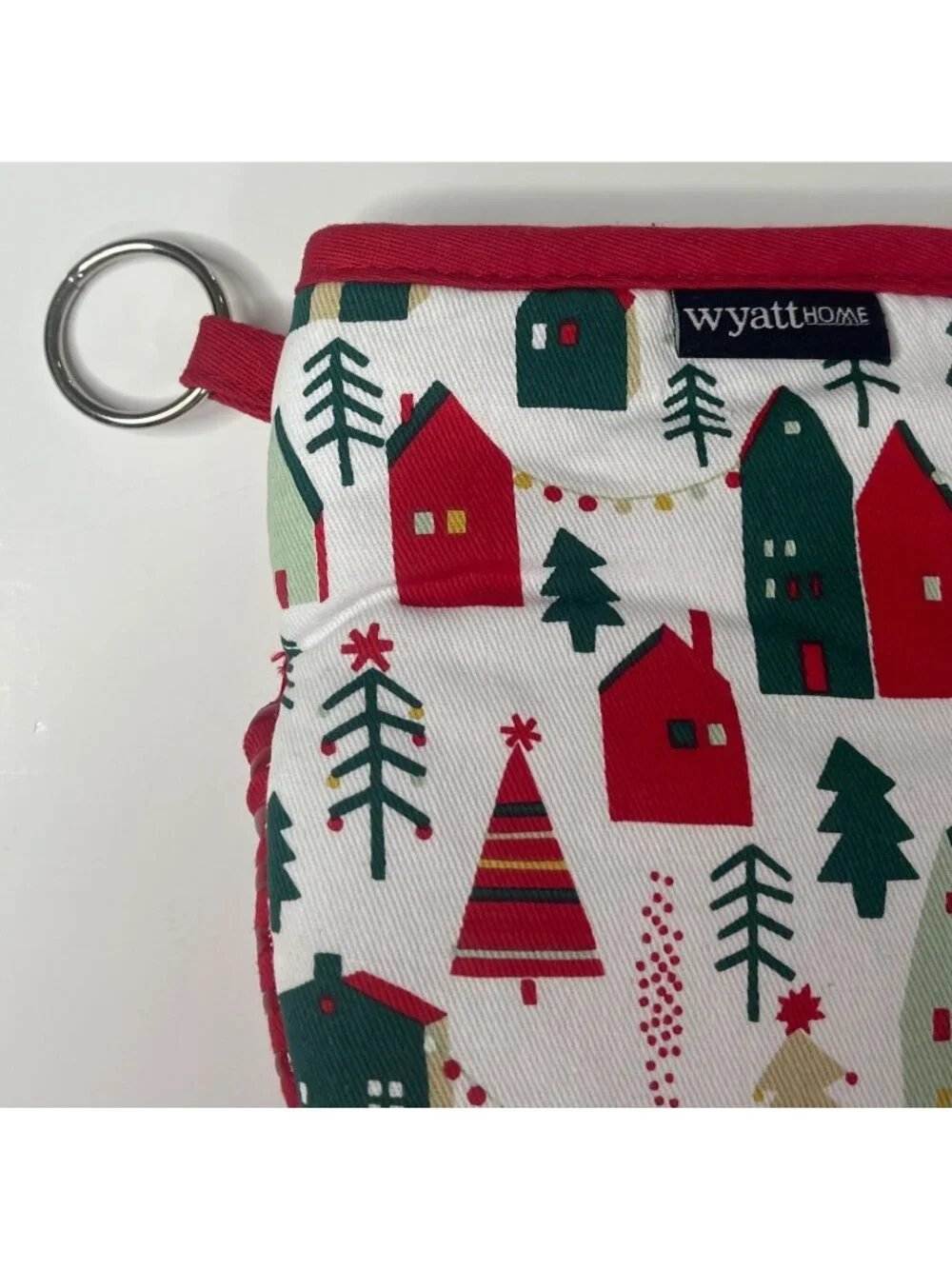 Wyatt Home Mini Christmas Oven Mitt Pot Holder Trees Holiday Kitchen